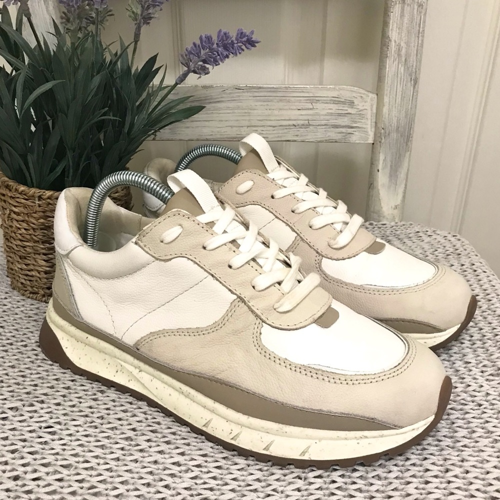 Madewell Leather Kickoff Trainer Sneakers